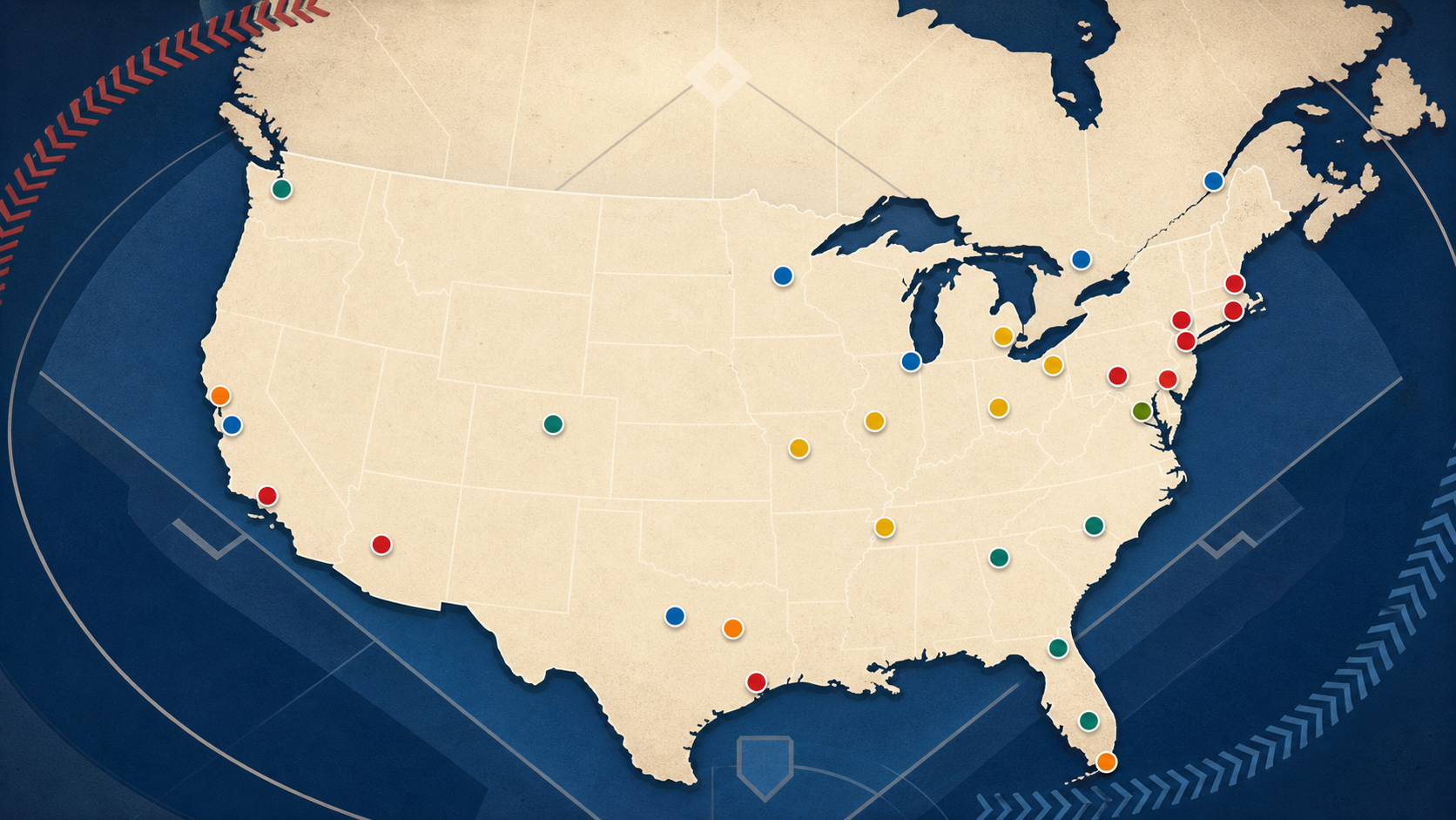 All 30 MLB Teams: Alphabetical List, Leagues, Divisions and Map